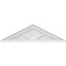 Ekena Millwork Peaked Cap 3 Spoke Architectural Grade PVC Pediment, 30"W x 8-1/2"H x 2"P (Pitch 6/12) PEDPS030X085PKC03 - alternate 4